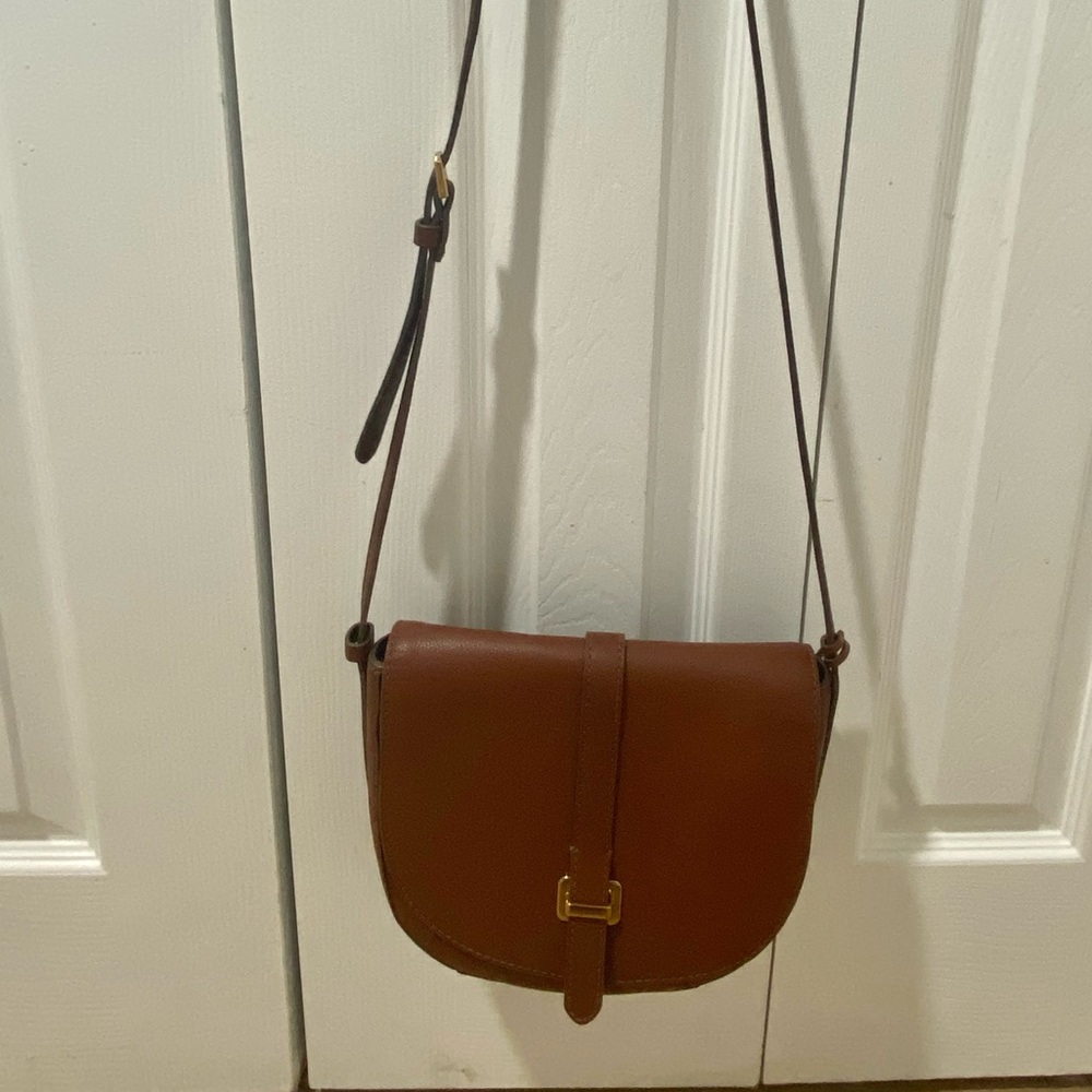 Brown Leather Crossbody Bag